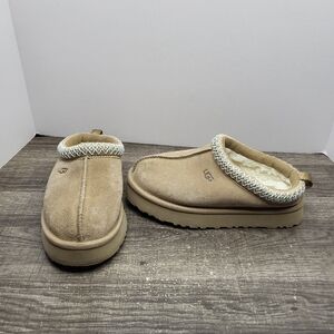 UGG Kids 1143776K TAZZ Slippers Unises Shoes Size 1 Sand Tan